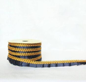 Manasvi frillblavk14 Manasvi Black Zari sequence frill ...