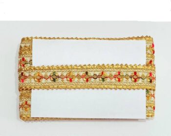 Balar Golden zari and cotton Multi Color thread work Se...