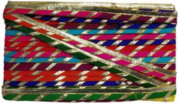 Mezin Gota Patti Piping Zari Cord Lace Border for Anark...