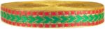 Woven Lace K-204575-Green + Red-1 1 inch Zari Lace for ...