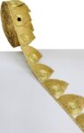 R N Creation High Quality Gold Zari Border - Elegant Em...