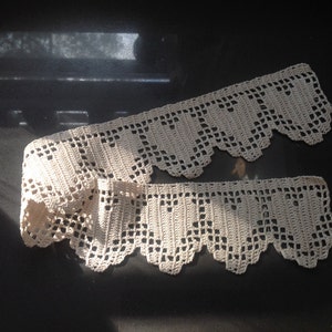 Crochet border, trim - hearts by MWC