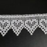 28 (39 or 61) inch white trim, shelf trim,  Crochet lace trim, trim handmade, Hand Crochet Cotton Edging,  towel, pillow, shelf decoration