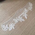 A magnificent piece of traditional antique  hand made crochet lace with detailed border