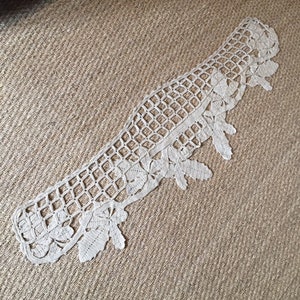 A magnificent piece of traditional antique  hand made crochet lace with detailed border