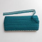Cotton Lace Border, Crochet Lace Border, Borders Ribbons, Decorative Lace, Sewing, Petroleum Color, Green, Crochet Lace, Sewing Supplies