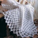 Extra Wide Border Afghan Crochet Pattern  Lace Wide Edge Afghan Crochet Pattern PDF Instant Download