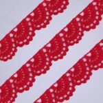 Decorative Lace Ribbon Fans Crochet Pattern EN/DE: PDF Crochet Border Beginners, Vintage Crocheted Trim, Rustic Lace Border Eco grandma gift