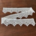 Vintage crochet lace trim border