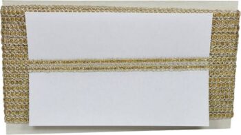 KURLZ K-076025-Wgold 0.25 inch Zari Glitter Dori Lace f...