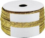 Woven Lace K-105856-Golden-1 0.50 inch Zari Dori Lace f...