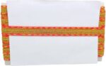 Woven Lace K-203698-Red 20mm Gold Zari Lace For Lehenga...
