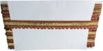 Woven Lace K-255758-Red 1 Inch Double Sequins Zari Lace...