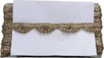 KURLZ K_255863-Anmol 1 Inch Zari Pankhi Lace For Dupatt...