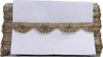 KURLZ K_255863-Anmol 1 Inch Zari Pankhi Lace For Dupatt...