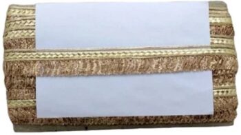 Woven Lace K-305468-PMatt 1.25 Inch Glitter Zari Jhalar...