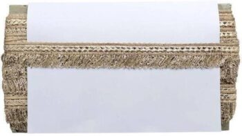 KURLZ K_305468_R_Gold 1.25 Inch Glitter Zari Jhalar Lac...