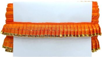 KURLZ K_355339_Orange 1.5 Inch Zari Sequins Gota Patti ...