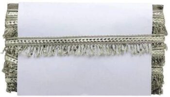 KURLZ K_355645_L_Gold 1.5 Inch Sequins Zari Jhalar Lace...