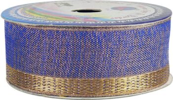 KURLZ K-401141-Rblue 1.50 inch Jacquard Banarasi Border...