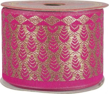 Woven Lace K-603298-HPink-1 2.50 inch Banarasi Lace for...