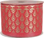 Woven Lace K-603298-Red-1 2.50 inch Banarasi Lace for S...