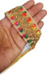 Balar Lace Border Versatile Dark Multi-color Thread and...