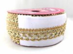Mezin Neem Zari Anthado Lace Border for Bridal Dresses,...