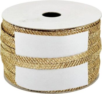 KURLZ Pearl Matt 0.50 inch Zari Dori Lace for Wedding A...