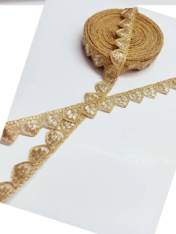 R N Creation Rose Gold Zari Embroided Heavy Zari Work F...