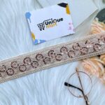 uniquemart Rose Golden Lace Border, Zari Work Lace Desi...