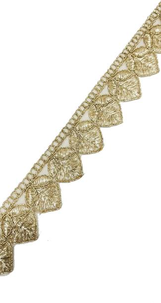 Chahat Lace Water Gold Colour Heavy Zari Work Fancy Emb...