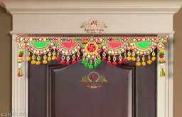Agenzia Exim Handmade Plastic Beads Handmade And Traditional Door Hanging Toran for Door, Traditional Bandarwal for Door, 38" inch.
