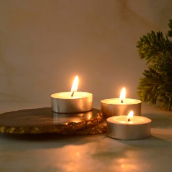 Somil Unscented Tea Light Candles Smokeless, Dripless, Long-Lasting Paraffin Wax Candles for Home Décor,
