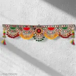 The CrafTella Traditional Multi Zula Pearl Plastic Beads Handmade Door Hanging/Bandarwal/Toran for Door,.